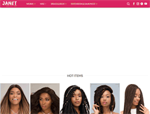 Tablet Screenshot of janetcollection.com